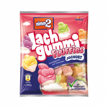 Storck nimm2 Lachgummi Fluffies Joghur, 200 Gramm
